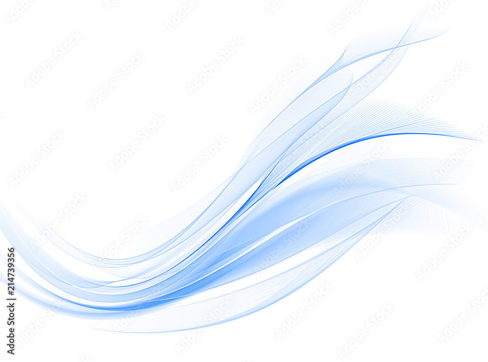 Abstract blue background, abstract lines twisting into beautiful bends Abstract blue background, abstract lines twisting into beautiful bends