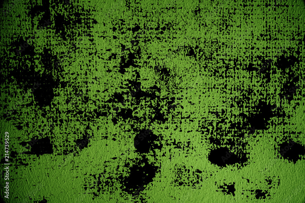 Fototapeta premium Grunge Ultra green Plaster surface or stucco wall - indoors background