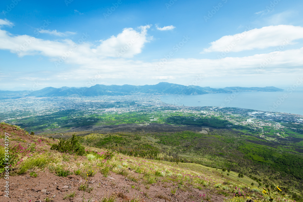View from Vesuvius volcano