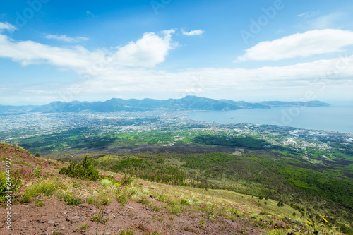 View from Vesuvius volcano