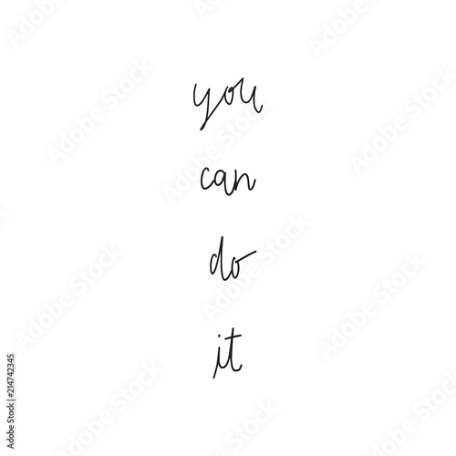 You can do it hand drawn lettering