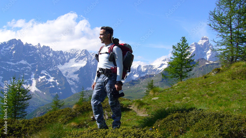 Ready for hiking Valtournenche, Matterhorn