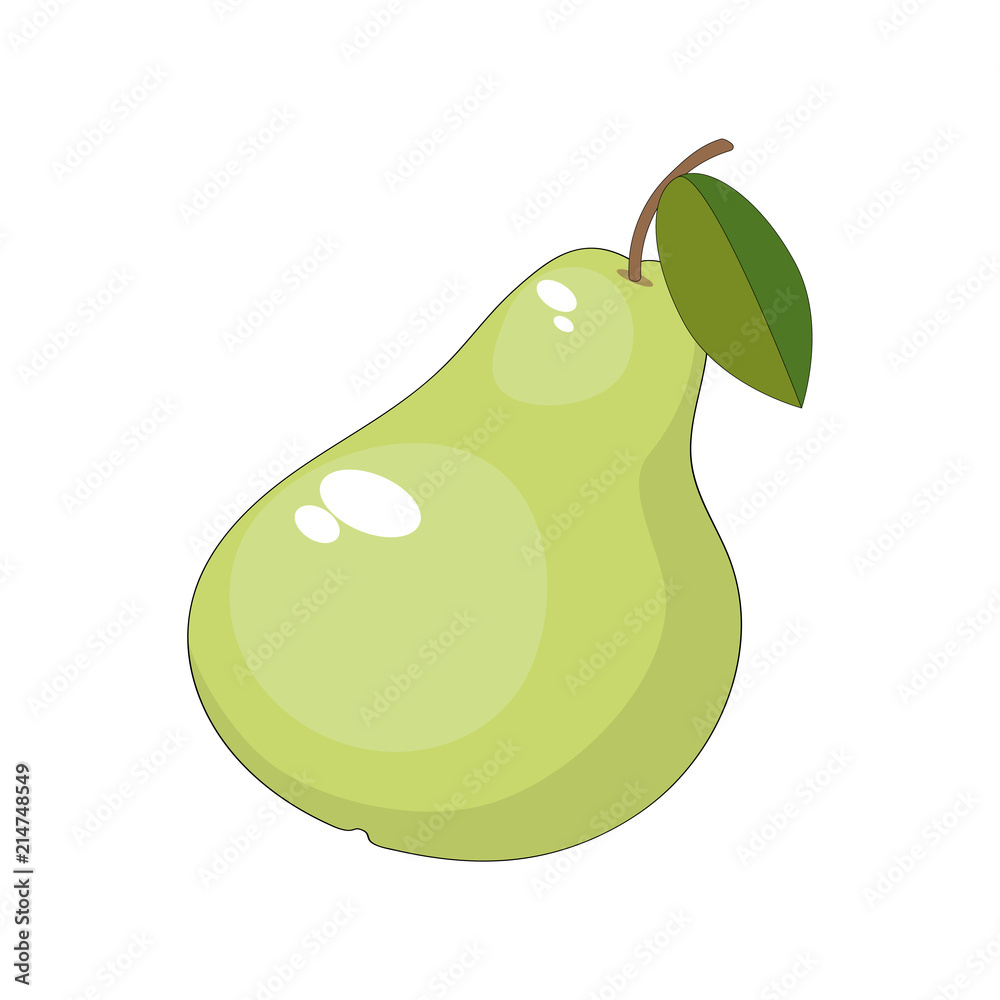 Pear icon .Vector illustration.
