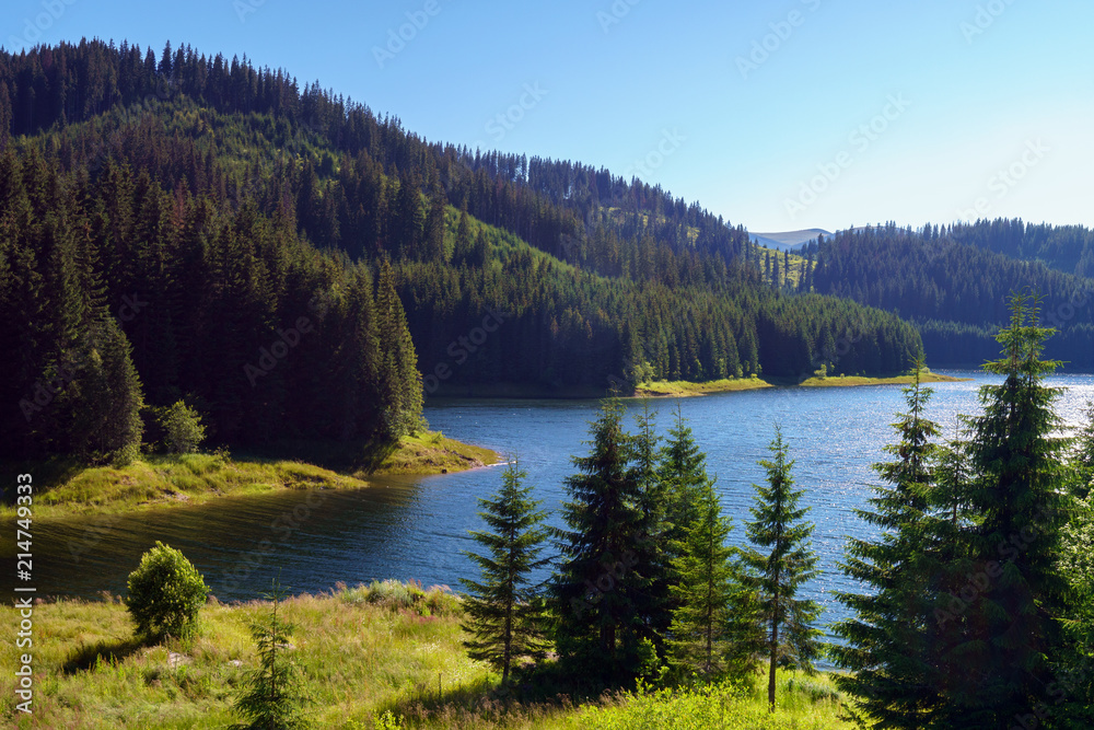 Vidra dam lake in Romania