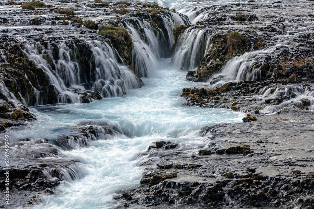 Bruarfoss Waterfall in Southwest Iceland