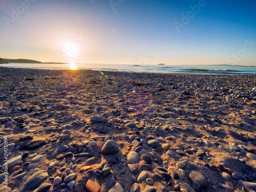 sunset of donegal beach,Ireland