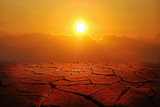 drought land and cracked earth landscape