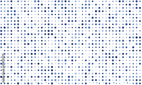 Vector background of many colored circles of random size and random shade