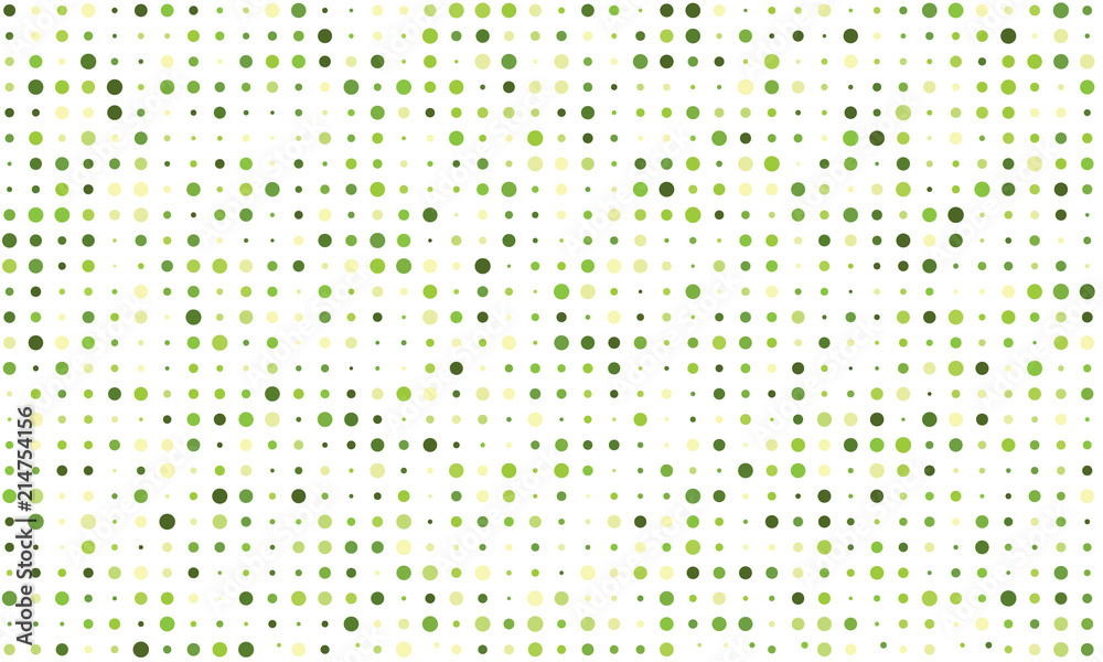 Vector background of many colored circles of random size and random shade
