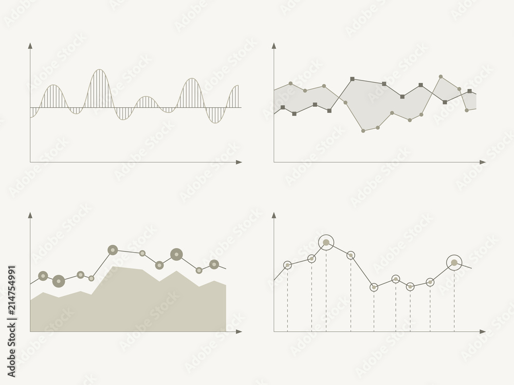 Business charts and graphs. Infographic elements.