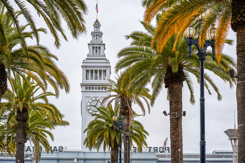 Tower of the Port Building in San Francisco, California, USA