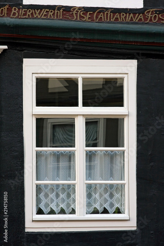 HAMELN, GERMANY - MARCH 07, 2009: Details of a house in the center of Hameln, in Germany