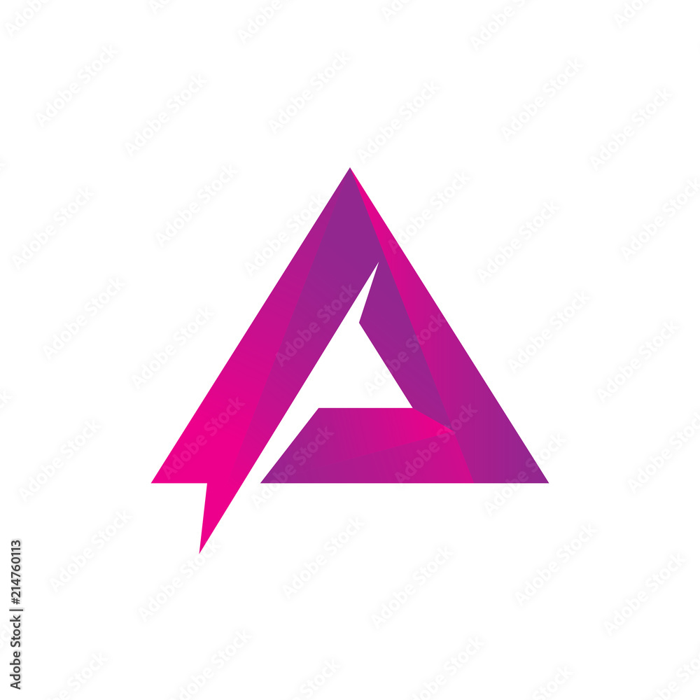 abstract triangle line logo abstract triangle line logo