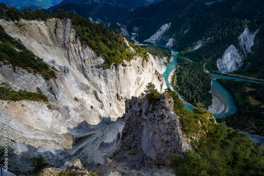 Rheinschlucht Graubünden / Schweiz