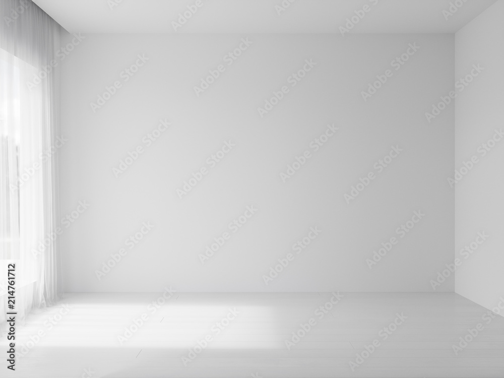 3d render of interior with transparent tulle 3d render of interior with transparent tulle