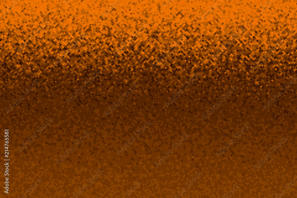 Orange Pixel mosaic background