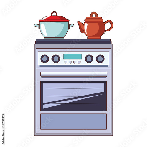 Stove kitchen appliance vector illustration graphic design