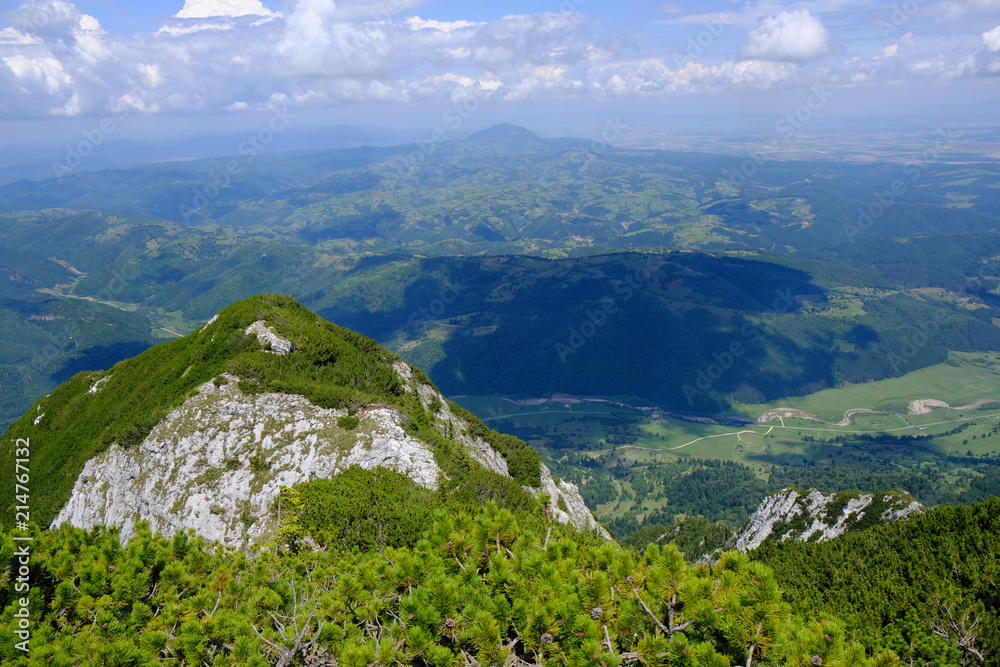 Rumunia, Karpaty Rumuńskie - widoki z masywu górskiego Piatra Craiului