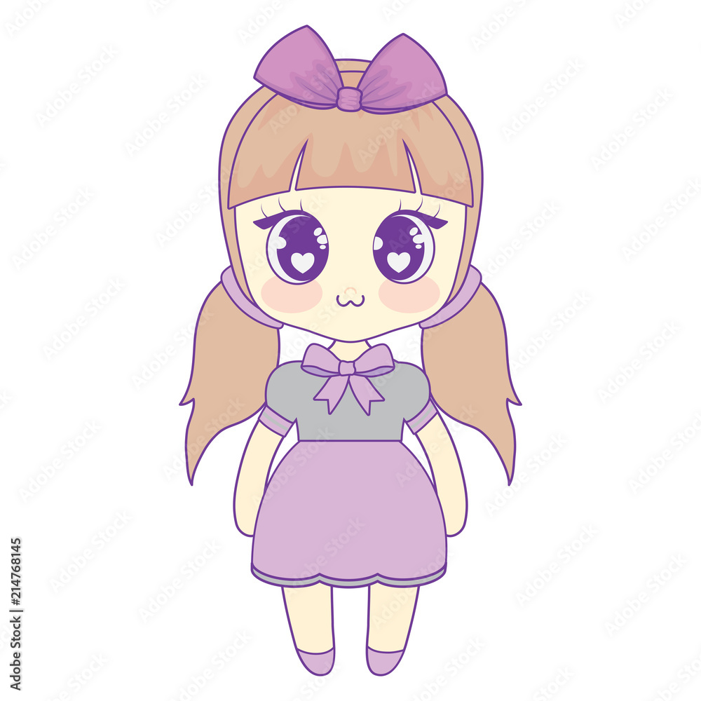 kawaii anime girl design
