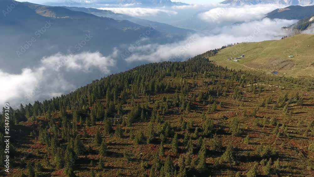 Le Truc vue par drone, 74, haute savoie, France