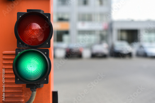 traffic light of barrier