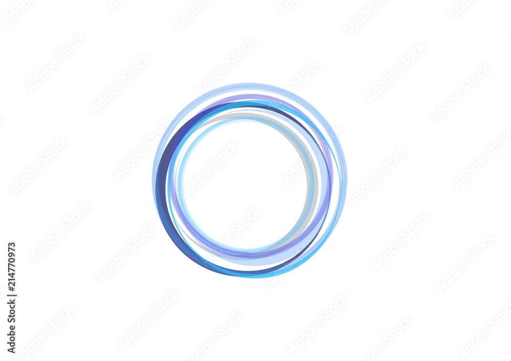 Blue circle sphere round circular rings abstract logo symbol icon design vector Blue circle sphere round circular rings abstract logo symbol icon design vector
