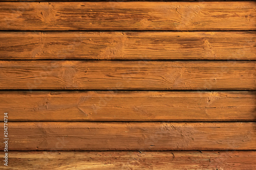 Texture of old wooden fence in brown shades, hues. Rustic natural wooden vintage planks, cracks, scratches for background, copy space