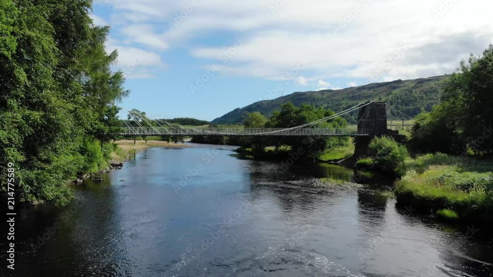 Amazing landscape with creeks and lakes in the Scottish Highlands - romantic aerial view Amazing landscape with creeks and lakes in the Scottish Highlands - romantic aerial view