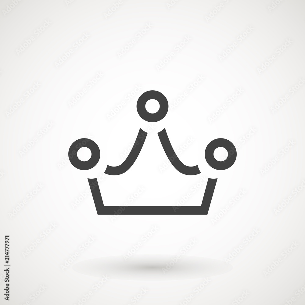 Crown Icon in trendy flat style isolated on white background. Crown symbol for your web site design, logo, app, UI. Vector illustration, EPS10. Crown Icon in trendy flat style isolated on white background. Crown symbol for your web site design, logo, app, UI. Vector illustration, EPS10.