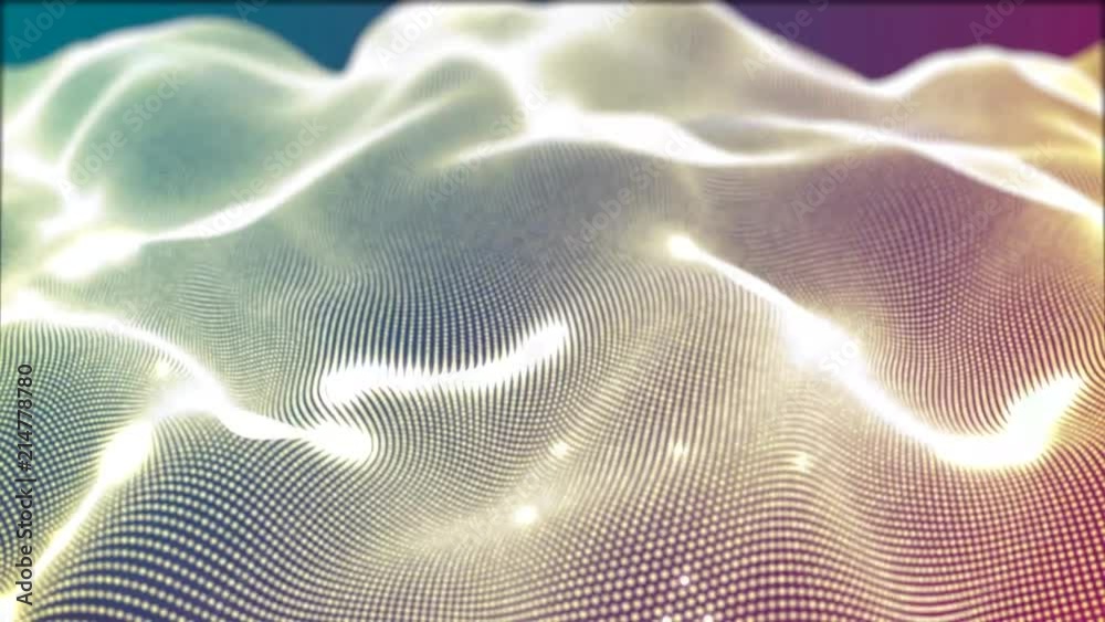 Loopable Virtual space with depth of field. Looped background as microcosm or nano world. Seamless footage with Gold particles form lines, surfaces, grid. Digital elements suitable for HUD. V85 Loopable Virtual space with depth of field. Looped background as microcosm or nano world. Seamless footage with Gold particles form lines, surfaces, grid. Digital elements suitable for HUD. V85