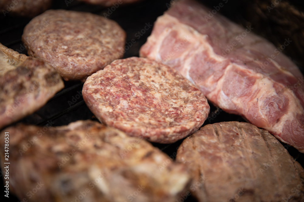 Close up of BBQ Meats Close up of BBQ Meats