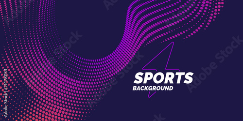 Modern colored poster for sports.