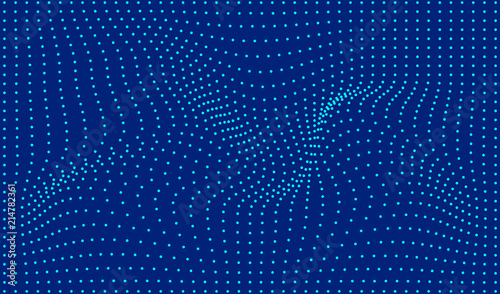 Abstract wave line. Blue line pattern