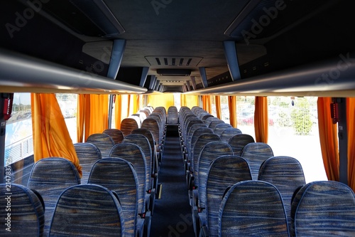 empty bus interior