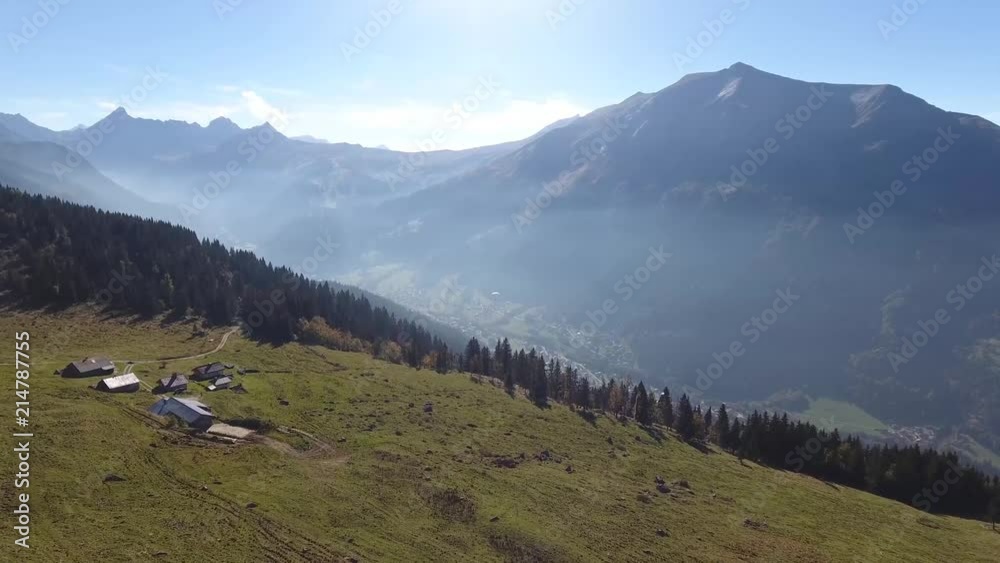 Le Truc vue par drone, 74, haute savoie, France