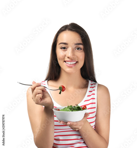 Young woman with healthy ve...