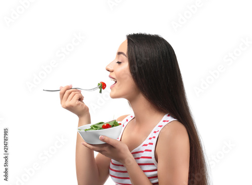 Young woman with healthy ve...