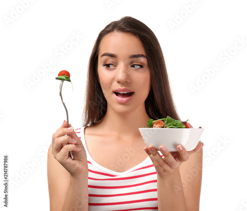 Young woman with healthy ve...