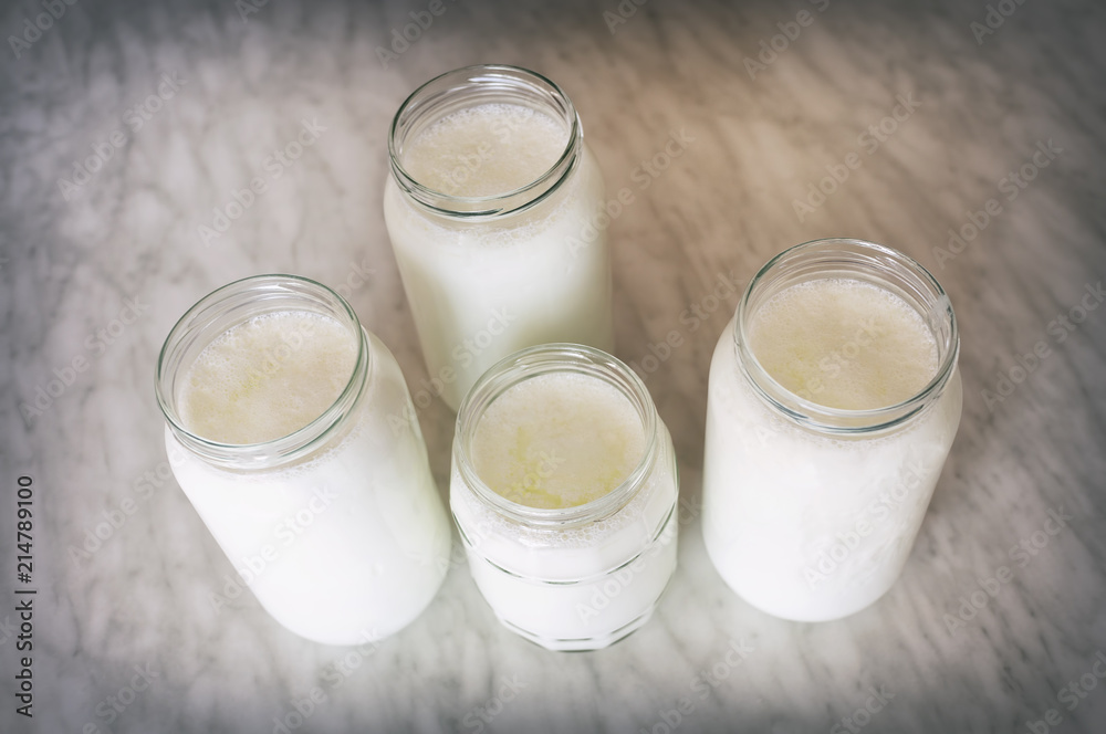 Homemade Yogurts Inside The Jars Homemade Yogurts Inside The Jars