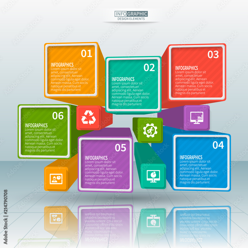 Abstract 3D Paper Infographics Abstract 3D Paper Infographics