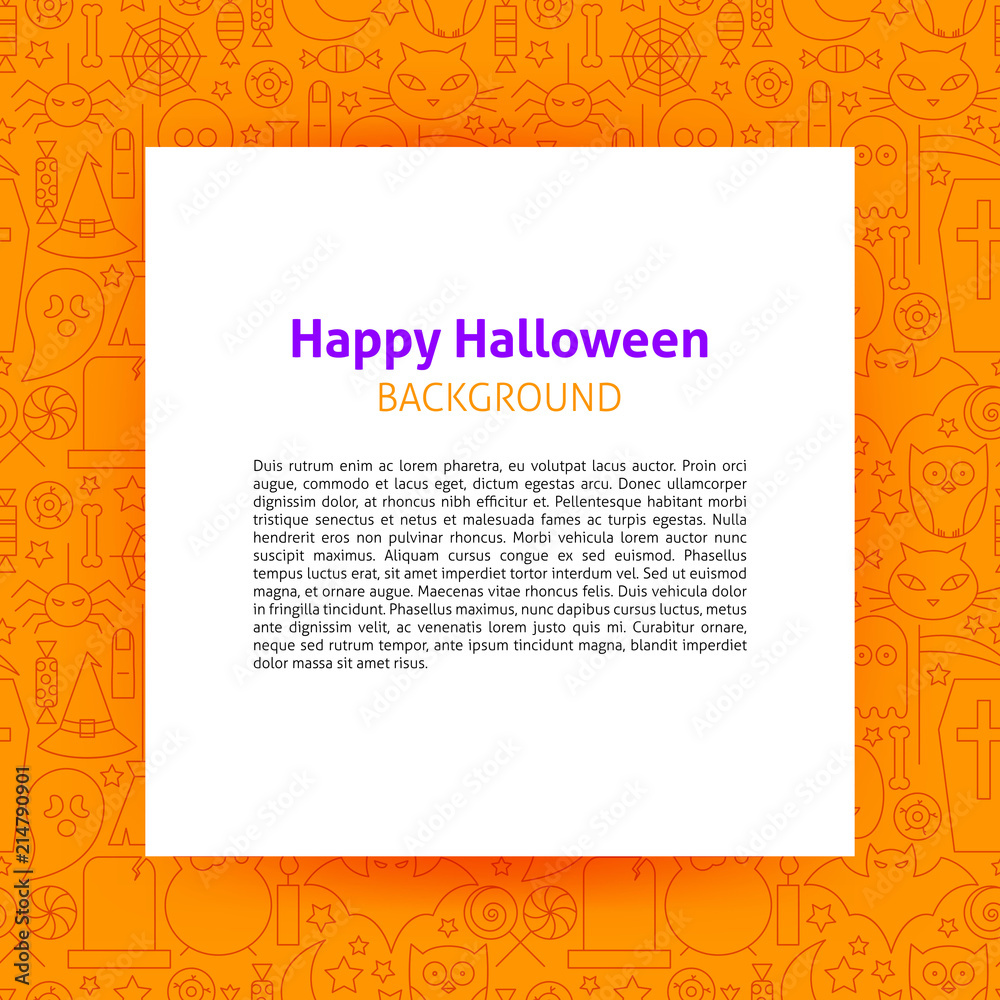 Happy Halloween Paper Template Happy Halloween Paper Template