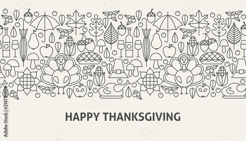 Happy Thanksgiving Banner Concept