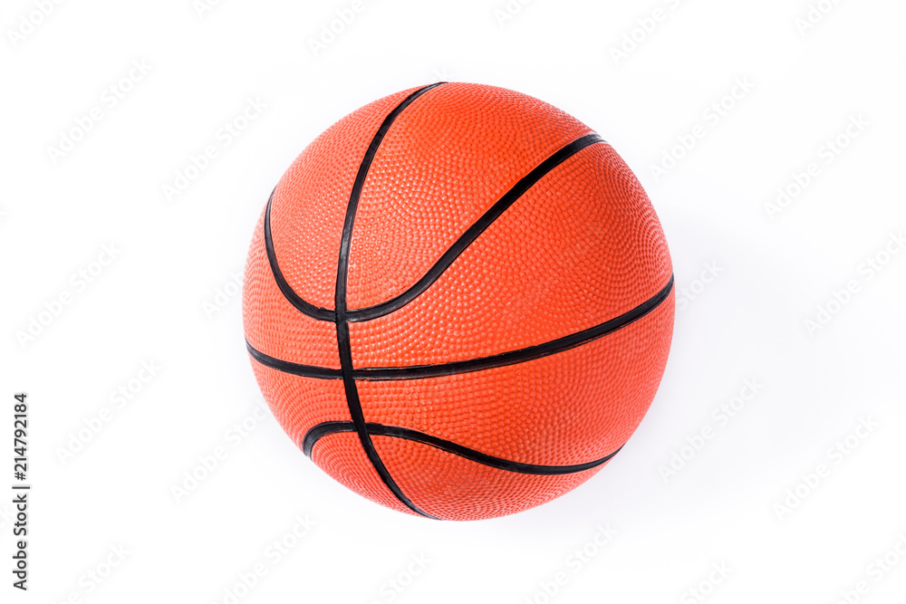 Basketball isolated on white background. Top view.
Basketball isolated on white background. Top view.