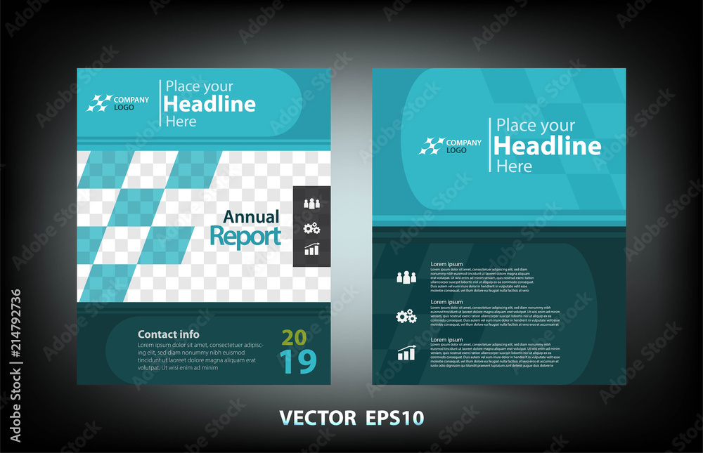 Cover design of business annual report with blue tone concept for presentation,vector illustration design,eps10. Cover design of business annual report with blue tone concept for presentation,vector illustration design,eps10.