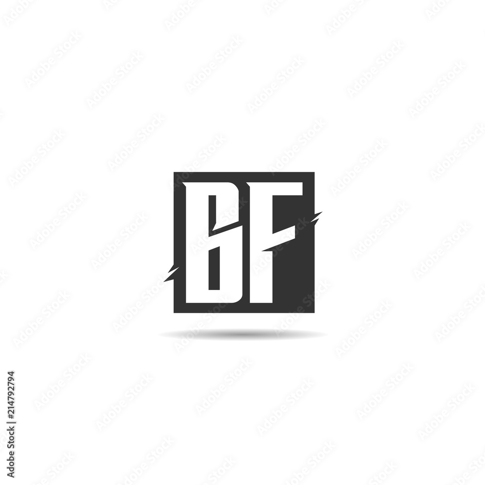 Obraz premium Initial Letter BF Logo Template Design