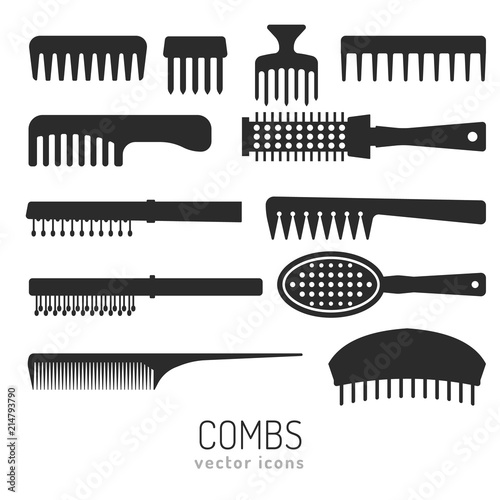 Combs vector icons