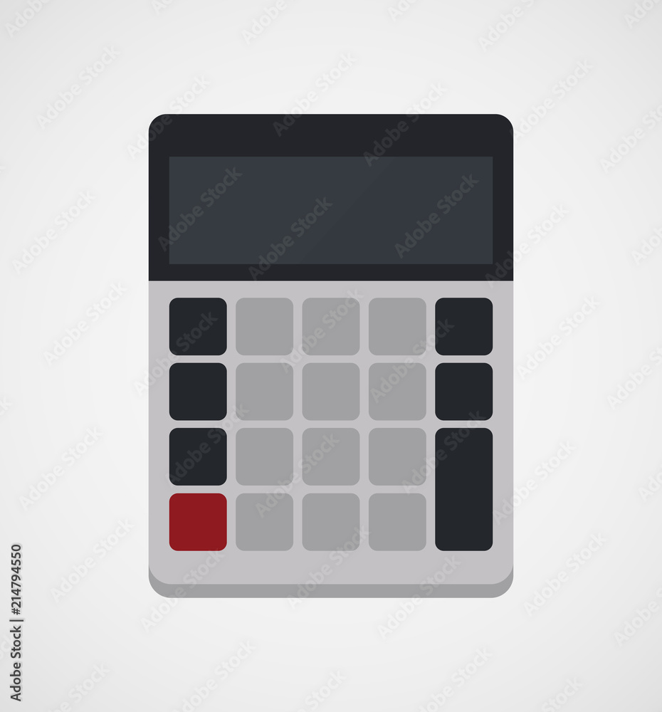 Calculator in a flat design Calculator in a flat design