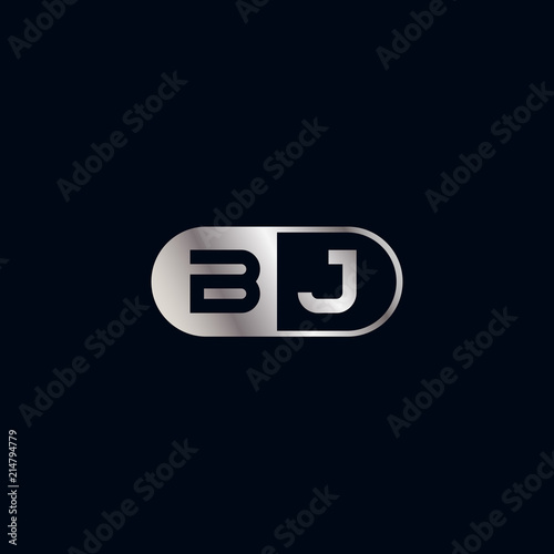 Initial Letter BJ Logo Template Design