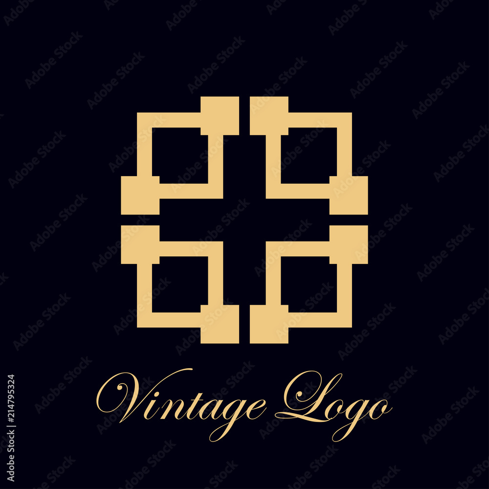 Obraz premium Art Deco Logo