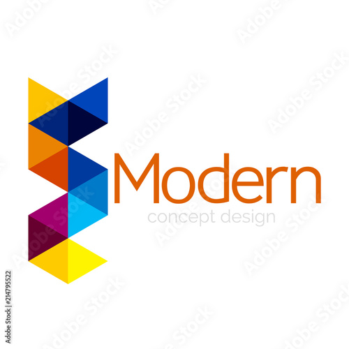 Free Download Triangle shape design abstract business logo icon design. Company logotype branding emblem idea - GFXLoad